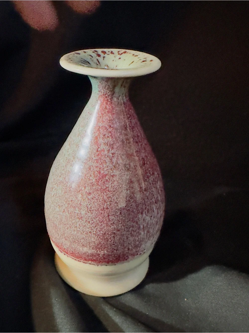 Handmade Miniature Bud Vase Signed Small Neck For One Flower 3 Colors Ombre Pink